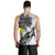 Hawaii Men Tank Top - Turtle Palm Tree White - Polynesian Pride