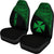 Wallis and Futuna Custom Personalised Car Seat Covers - Wallis and Futuna Coat Of Arms Polynesian Green Curve - Polynesian Pride