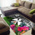 Wallis And Futuna Area Rug - Turtle Plumeria Banana Leaf - Polynesian Pride