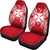 Wallis And Futuna Car Seat Cover - Wallis And Futuna Coat Of Arms Map Red White - Polynesian Pride