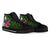 Yap High Top Shoes - Turtle Plumeria Banana Leaf - Polynesian Pride