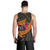 Samoa Men's Tank Top - Polynesian Hook And Hibiscus (Nude) - Polynesian Pride