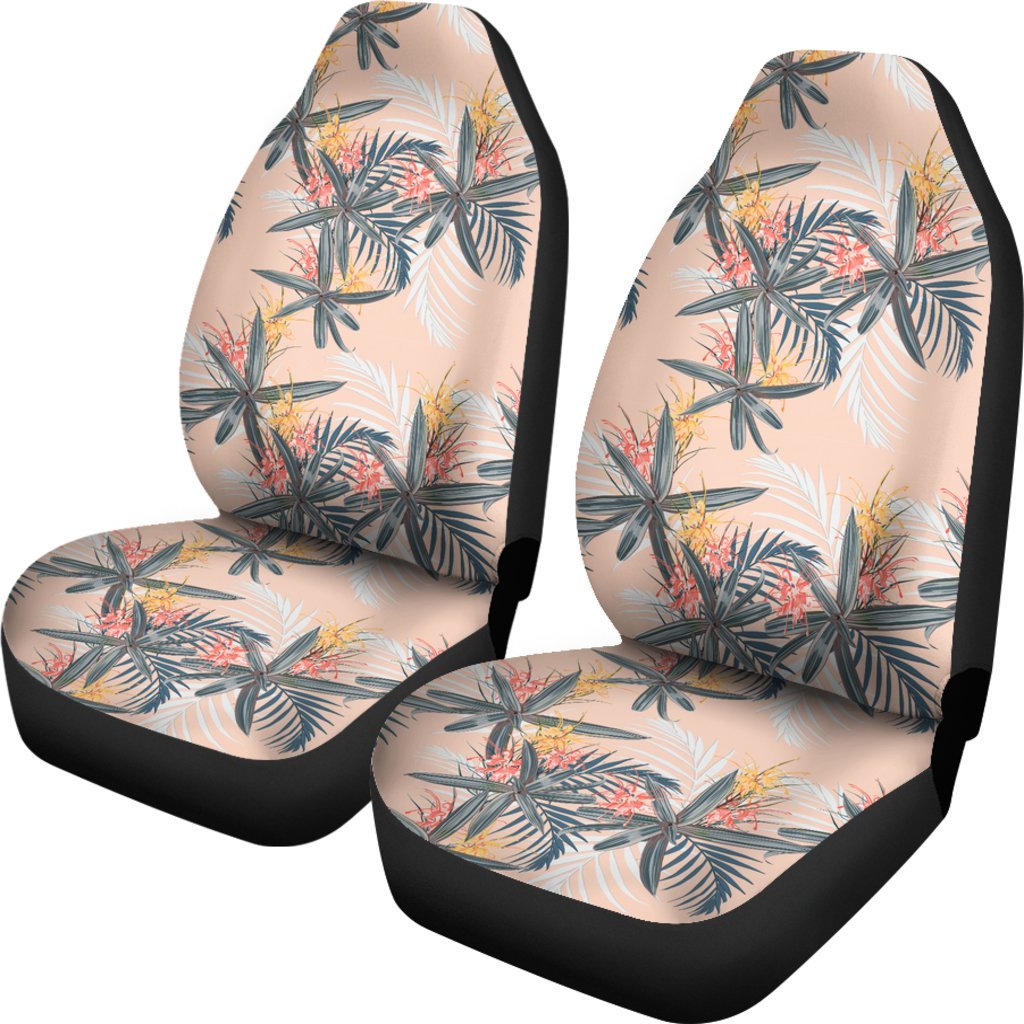 Hawaii Tropical Pattern Pink Car Seat Cover Universal Fit green - Polynesian Pride