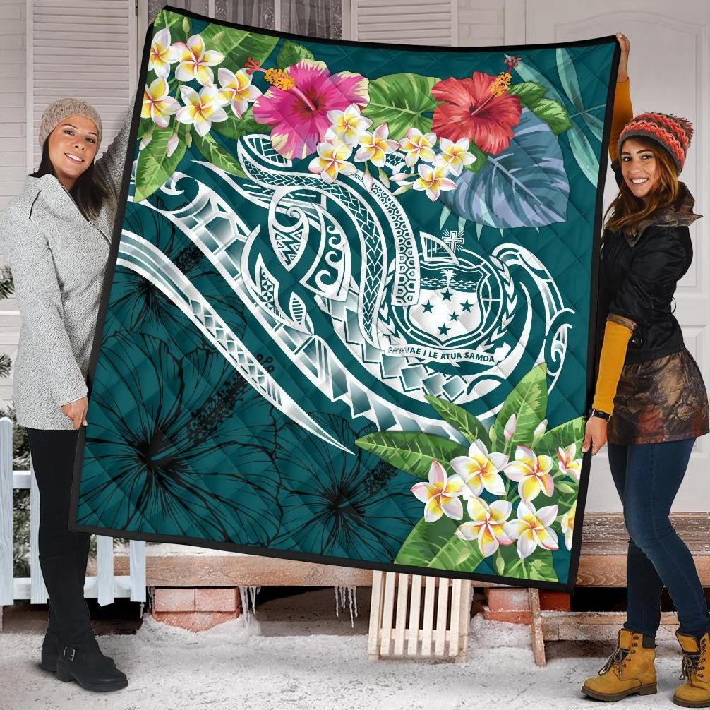 Samoa Polynesian Premium Quilt - Summer Plumeria - Polynesian Pride