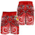 Tonga Men's Shorts - Red Shark Polynesian Tattoo - Polynesian Pride