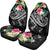 Fiji Polynesian Car Seat Covers - Summer Plumeria (Black) - Polynesian Pride