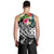 Wallis and Futuna Polynesian Men's Tank Top - Summer Plumeria (Black) - Polynesian Pride