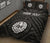 Tahiti Personalised Quilt Bed Set - Tahiti Seal In Polynesian Tattoo Style (Black) - Polynesian Pride