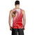 American Samoa Polynesian Men's Tank Top - Bald Eagle (Red) - Polynesian Pride