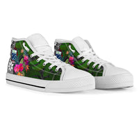Samoa High Top Shoes - Turtle Plumeria Banana Leaf - Polynesian Pride