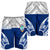 Guam Polynesian Men's Shorts - Pattern With Seal Blue Version - Polynesian Pride