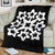 Hawaiian Premium Blanket Royal Pattern - Black And White - A1 Style - Polynesian Pride