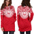 Tahiti Women Hoodie Dress - Tahiti Coat Of Arms Polynesian Flag Color - Polynesian Pride