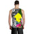 Palau Men Tank Top - Turtle Plumeria Banana Leaf - Polynesian Pride