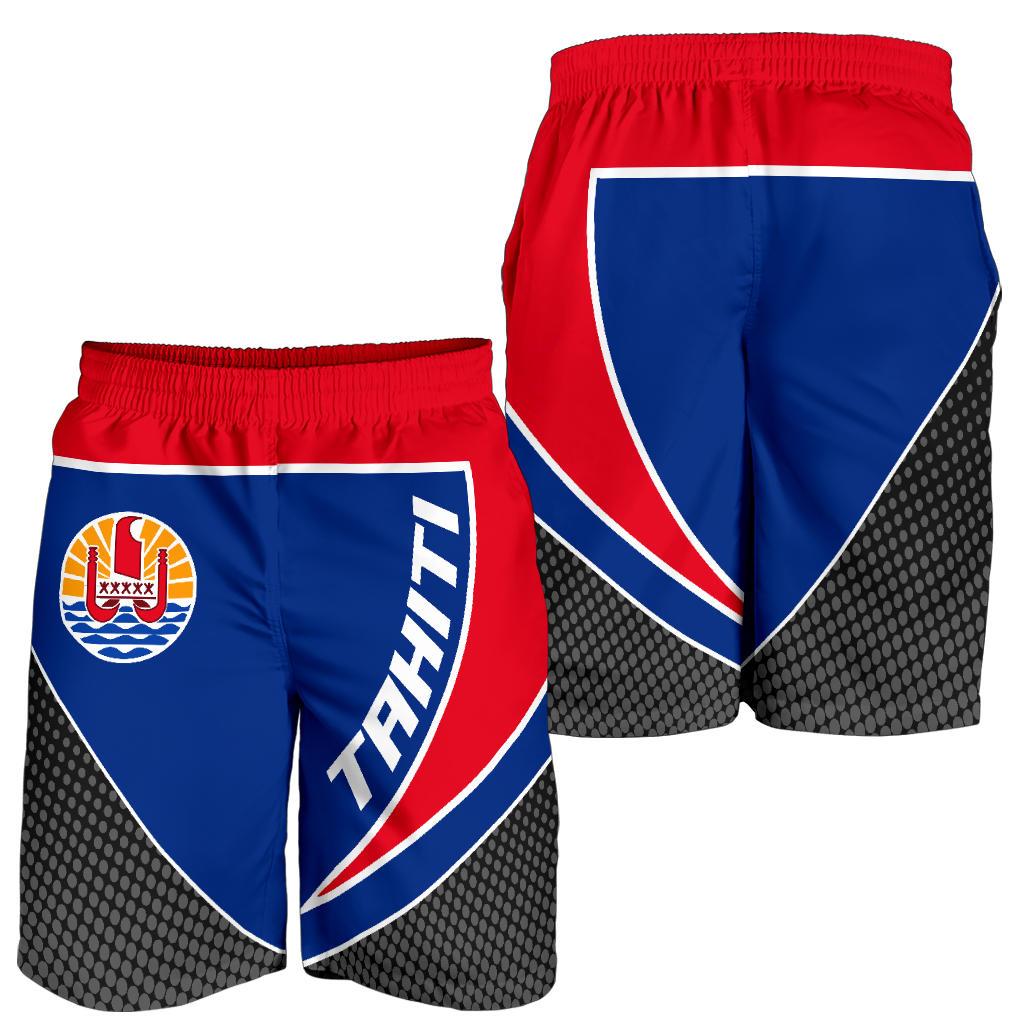 Tahiti Flag Spine Men Short - Polynesian Pride