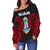 Guam Polynesian Women's Off Shoulder Sweater - Guam Spirit - Polynesian Pride