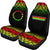 Cook Islands Custom Personalised Car Seat Covers - Cook Islands Flag Fog Reggae Style - Polynesian Pride