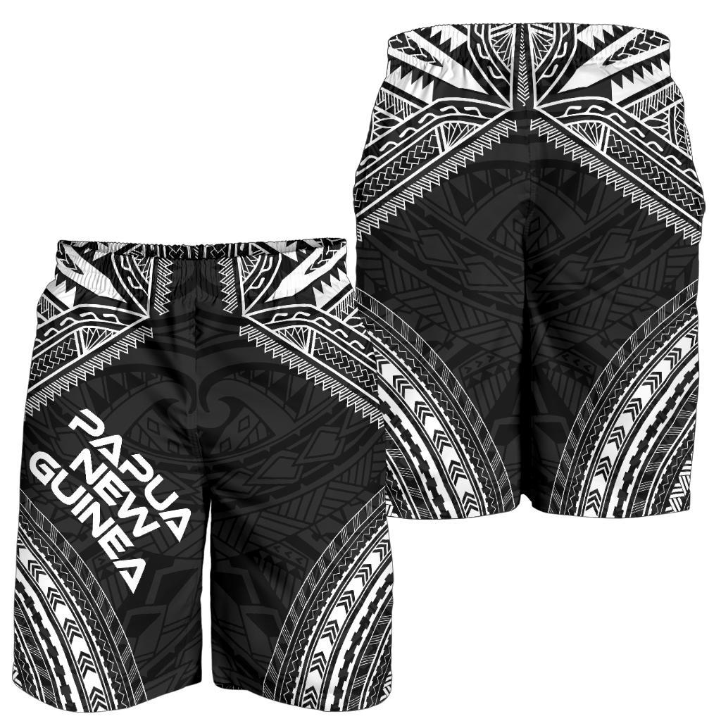 Papua New Guinea Men's Shorts - Polynesian Chief Black Version - Polynesian Pride