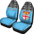 Fiji Tapa Custom Personalised Car Seat Covers - Fiji FLag Blue - Polynesian Pride