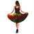 Tahiti Polynesian Midi Dress - Turtle Hibiscus Reggae - Polynesian Pride