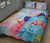 Hawaii Map Kanaka Hibiscus Polynesian Turtle Swimming Quilt Bed Set - Sweet Dream Style - Polynesian Pride