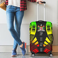 Fiji Luggage Cover - Polynesian Tattoo Reggae - Polynesian Pride