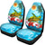 Hawaii Turtle Sea Hibiscus Car Seat Cover - Sun Style Universal Fit Blue - Polynesian Pride