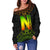 Nukuoro Atoll Custom Personalised Women's Off Shoulder Sweater - Polynesian Pride