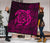 Hawaii Turtle Kanaka Map Hibiscus Poly Premium Quilt - Pink - Polynesian Pride