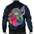 American Samoa Polynesian Men's Bomber Jacket - Tropical Flower - Polynesian Pride