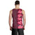 Hawaii Hibiscus Flower Polynesian Men's Tank Top - Curtis style - Pink - Polynesian Pride