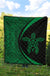 Hawaii Turtle Polynesian Green Premium Quilt - Circle Style - Polynesian Pride