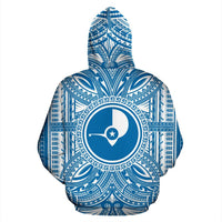 Yap ll Over Hoodie Yap Coat of rms Polynesian Flag Color - Polynesian Pride