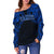 Tahiti Spirit Off Shoulder Sweater (Blue) A6 - Polynesian Pride