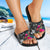 Chuuk Micronesian Slide Sandals - Turtle Floral - Polynesian Pride