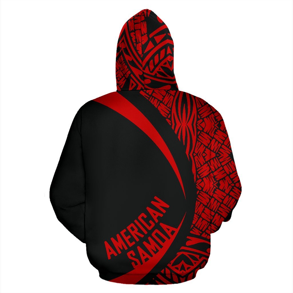 American Samoa Polynesian Zip up Hoodie Circle Style 02 - Polynesian Pride