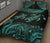 Hawaii Polynesian Quilt Bed Set - Blue Sea Turtle - Polynesian Pride