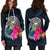 American Samoa Polynesian Women's Hoodie Dress - Tropical Flower - Polynesian Pride