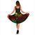 Pohnpei Polynesian Midi Dress - Turtle Hibiscus Reggae - Polynesian Pride