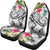 Fiji Polynesian Car Seat Covers - Summer Plumeria (White) - Polynesian Pride