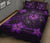 Hawaii Mix Polynesian Turtle Plumeria Quilt Bed Set - AH - Nick Style - Purple - Polynesian Pride