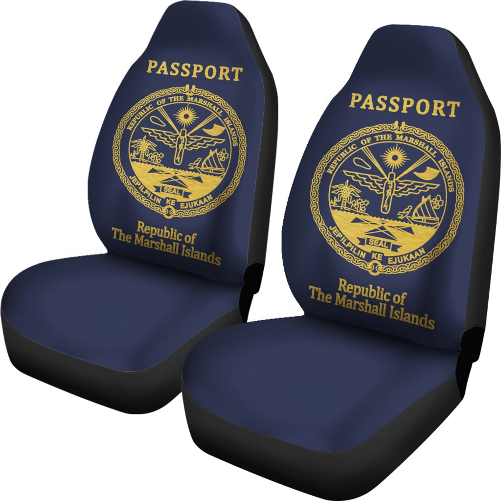 Marshall Islands Car Seat Covers - Passport Rupublic Of The Marshall Islands - Polynesian Pride