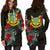 Tuvalu Hoodie Dress - Tuvalu Coat Of Arms Hibiscus - Polynesian Pride