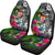 Fiji Car Seat Covers - Turtle Plumeria Banana Leaf Crest - Polynesian Pride