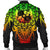 Tonga Polynesian Men's Bomber Jacket - Tattoo Pattern With Seal Reggae - Polynesian Pride