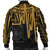 Hawaii Personalised Men's Bomber Jacket - Kanaka Maoli With Polynesian Pattern In Heartbeat Style (Gold) - Polynesian Pride