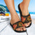 American Samoa Slide Sandals - Gold Plumeria - Polynesian Pride