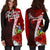 Solomon Islands Polynesian Hoodie Dress - Coat Of Arm With Hibiscus - Polynesian Pride