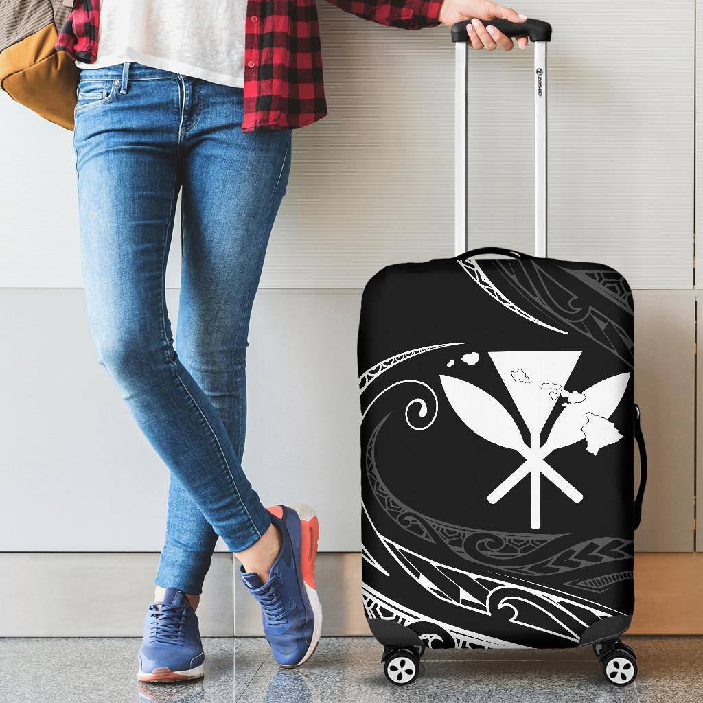Kanaka Luggage Covers - White - Frida Style - Polynesian Pride