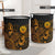 Tahiti Laundry Basket - Polynesian Turtle Hibiscus Gold - Polynesian Pride